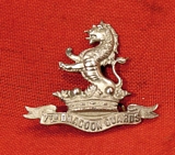 Original Victorian 7th Dragoon Guards Silver Cap Badge, 1898 1906