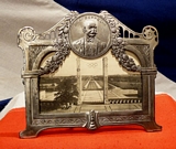 A Beautiful Graf Zeppelin Frame with Original 1936 Olympics Photo Card