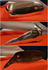 An 18th Century Hallmarked Solid Silver Butt Cap For A Gentleman's Musket