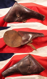 A Very Good British WW1, 1915, .455 MKVI Revolver Holster. An Absolute Corker!