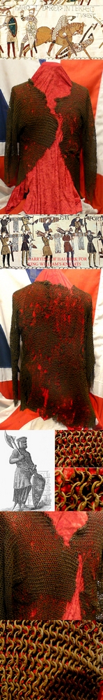 Wonderful, Very, Very Rare, Original European Medieval Crusader Knight’s 'Hauberk', Chain Mail Body Armour Shirt. As Worn, In Combat, By Such As King Edward 1st of England & Louis IX of France, Bohemond VI of Antioch & All The Nobility of Europe