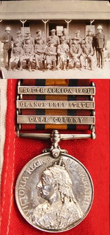 A Queen's South Africa Medal to South African Constabulary Cavalryman.