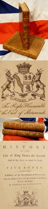 Owned by the Earl of Portsmouth, Two Large and Beautiful Volumes,The History of the Life of King Henry IInd.