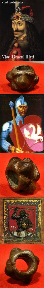 Another Fabulous ‘Grand Tour’ Piece of History. An Original Transylvanian/Hungarian 14th-15th Cent. Bronze Mace Head, An Iconic Weapon Of War of the Knights of Vlad Dracul, In The War With Sultan Mehmed IInd Ruler of the Ottoman Empire