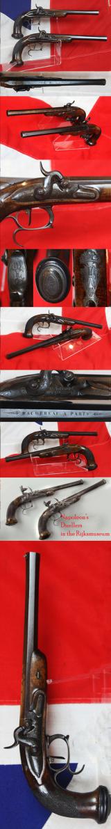 A Very Fine Pair of Absolutely Beautiful French, Napoleonic 1st Empire Period, Circa 1804, Duelling Pistols, by Arlot of Paris, Near Identical To Napoleon's Pair of Duelling Pistols Taken at Waterloo