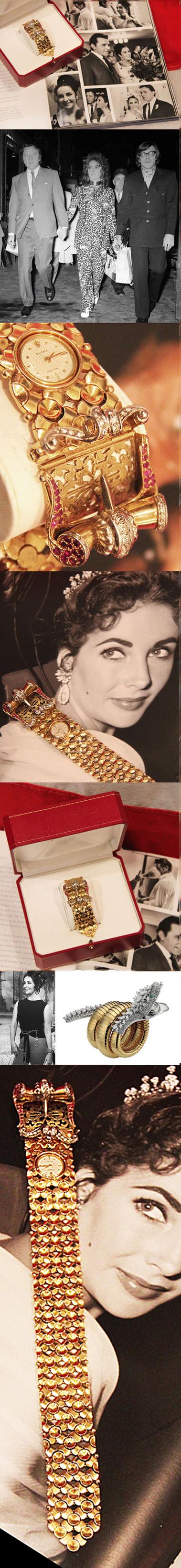 The Spectacular, Elizabeth Taylor, 'Million Dollar' Gold, Diamond And Ruby Rolex 'Mystery' Watch, With a Diamond & Ruby Bracelet. Described As, Probably, The Most Spectacular, Beautiful and Unique Rolex Watch in the World