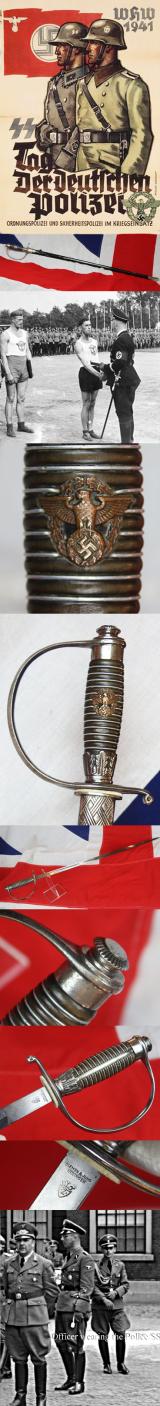 An Exceptional Condition, German, 1936 Regulation Pattern  Polizei /SS  {Schutzstaffel} Degan By Clemen & Jung,