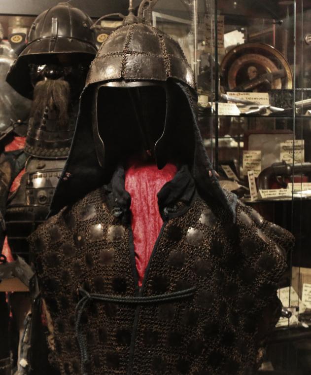 A Superb Suit of Original Antique Edo Period Tatami Kusari Samurai Armour Gusoku Mail and Plate Armour With Original Case. For a Samurai of the Asano Clan. Asano the Clan of the 47 Ronin