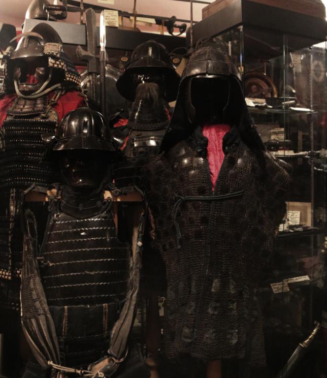 A Superb Suit of Original Antique Edo Period Tatami Kusari Samurai Armour Gusoku Mail and Plate Armour With Original Case. For a Samurai of the Asano Clan. Asano the Clan of the 47 Ronin