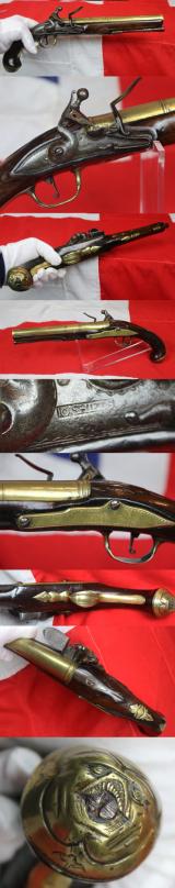 A Fabulous & Most Rare Large Irish Brass Barrelled Flintlock Blunderbuss Pistol, Circa 1700's