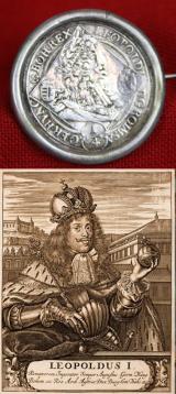 A Rare 1696 Austrian States Hungarian Holy Roman Emperor Leopold Ist Silver 1/4 Thaler