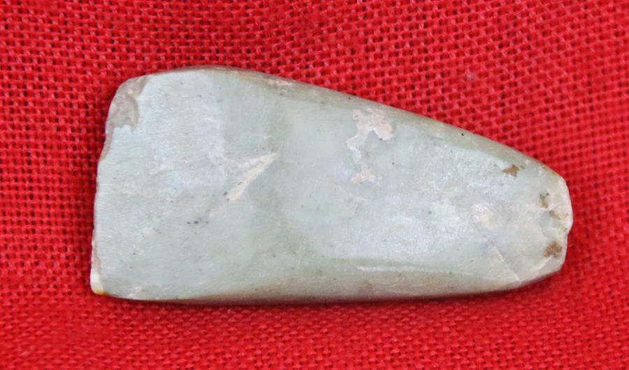 Original, 7000 to 10000 Year Old Small Stone Age Period Polished Axe Head, Neolithic Period 5000 to 8000 bc.