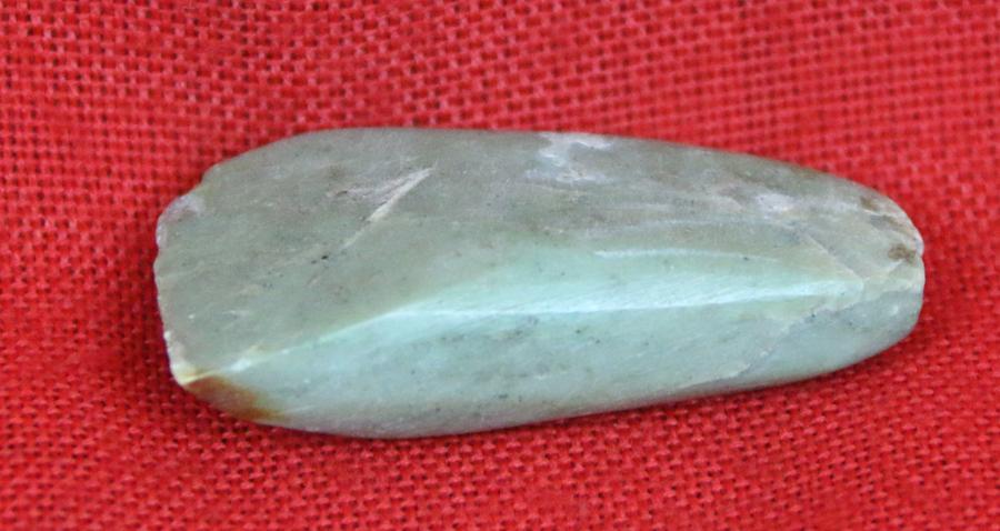 Original, 7000 to 10000 Year Old Small Stone Age Period Polished Axe Head, Neolithic Period 5000 to 8000 bc.