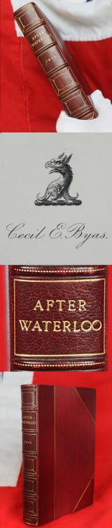 After Waterloo By Frye Beautiful Leather and Gold Tooled Volume Published 1908