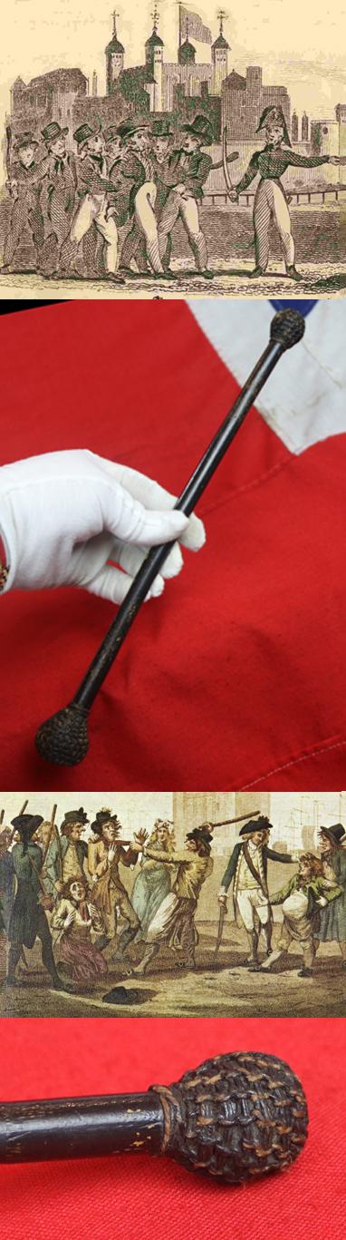 A Royal Navy Bosun's Club, a 'Start' or 'Persuader', For Press Gang Duty, Or For the Discipline of Lazy Sailors, With Two Leaden Ends Covered in Naval Cord Knotting