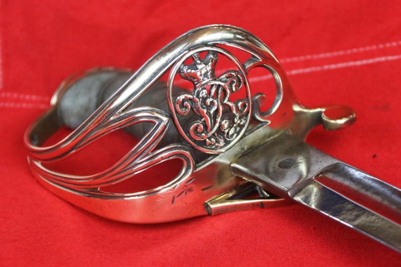 A Beautiful and Good Example, of an Original, Zulu War Sabre, An 1822/45 Pattern British Infantry Officer's Sword with Gothic Hilt and Queen Victoria's Cypher