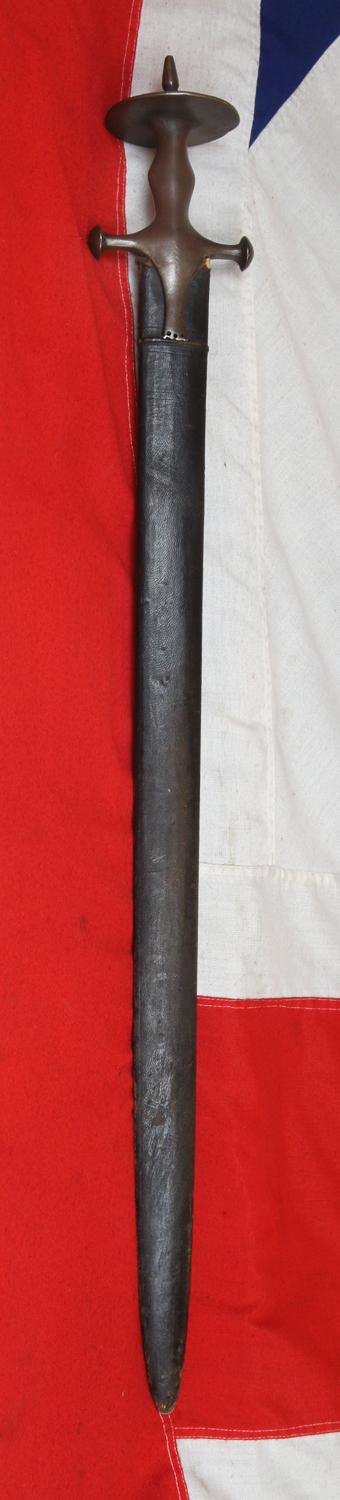A Very Rare, Strong & Powerful 18th Century Indian Tulwar Hilted Firangi Sword.
