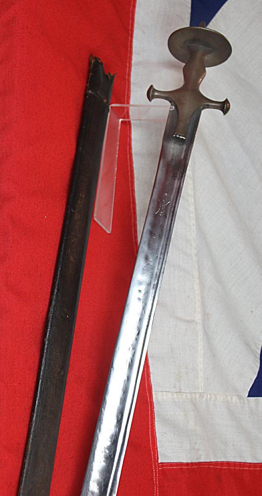 A Very Rare, Strong & Powerful 18th Century Indian Tulwar Hilted Firangi Sword.