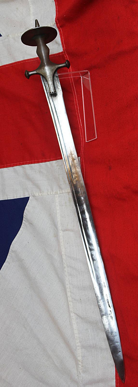A Very Rare, Strong & Powerful 18th Century Indian Tulwar Hilted Firangi Sword.