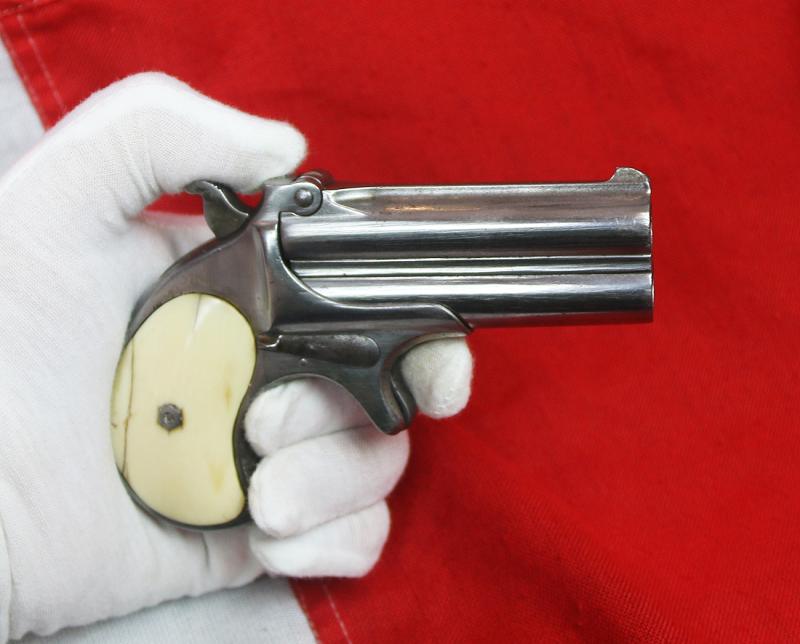 ＫＡＮＡＭＡＲＵ REMINGTON DOUBLE DERRINGER STAINLESS カナマル 　レミントン 　ダブル デリンジャー　ステンレス　絶版超希少品 Remington Double Derringer - Internet Movie Firearms Database