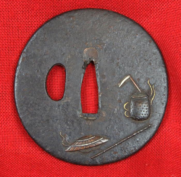 A Most Scarce, Original, Koto Period, Around 500 Years Old Kusarigama a Ninja's Weapon of a Sickle With Weighted Chain, Somewhat Like a Claw Hilted Medieval Flail Mace