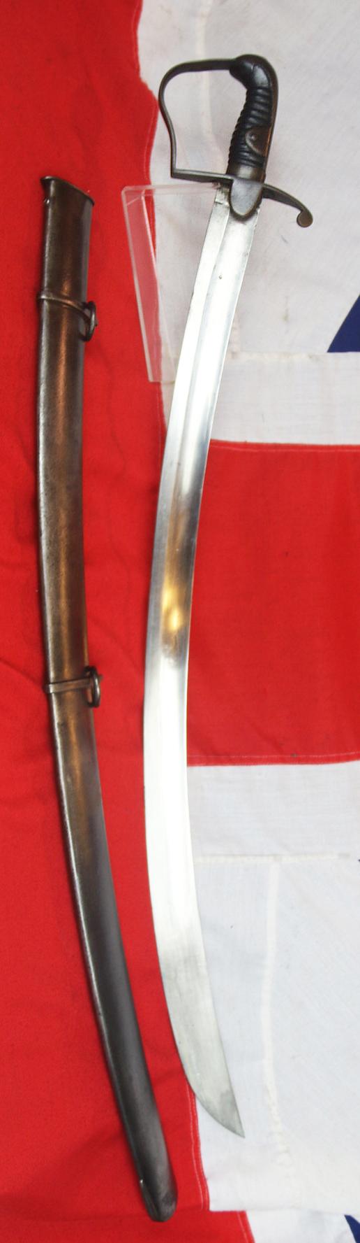A Very Good Peninsular War and Waterloo British Napoleonic Regulation, Ordnance, Front Line Rank Issue, 1796 Light Dragoon Trooper's Sabre by An Ordnance Supply Contractor from the Early 1800's