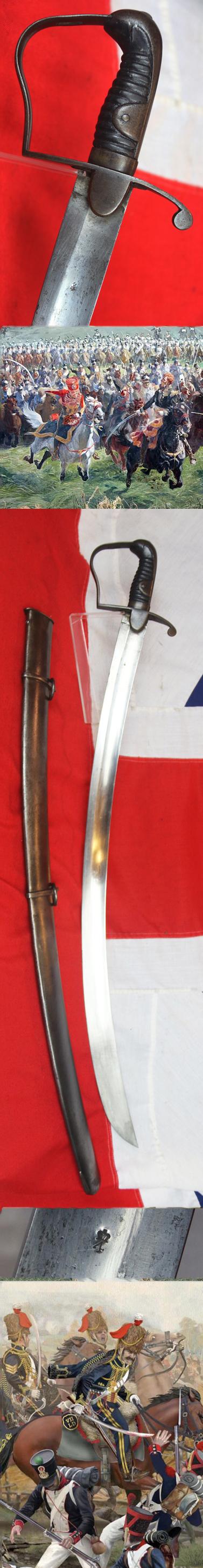 A Very Good Peninsular War and Waterloo British Napoleonic Regulation, Ordnance, Front Line Rank Issue, 1796 Light Dragoon Trooper's Sabre by An Ordnance Supply Contractor from the Early 1800's