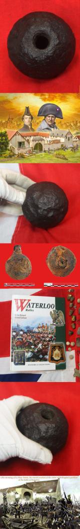A Rare King George IIIrd Grenade Recovered From The Field of The Battle at Waterloo ...