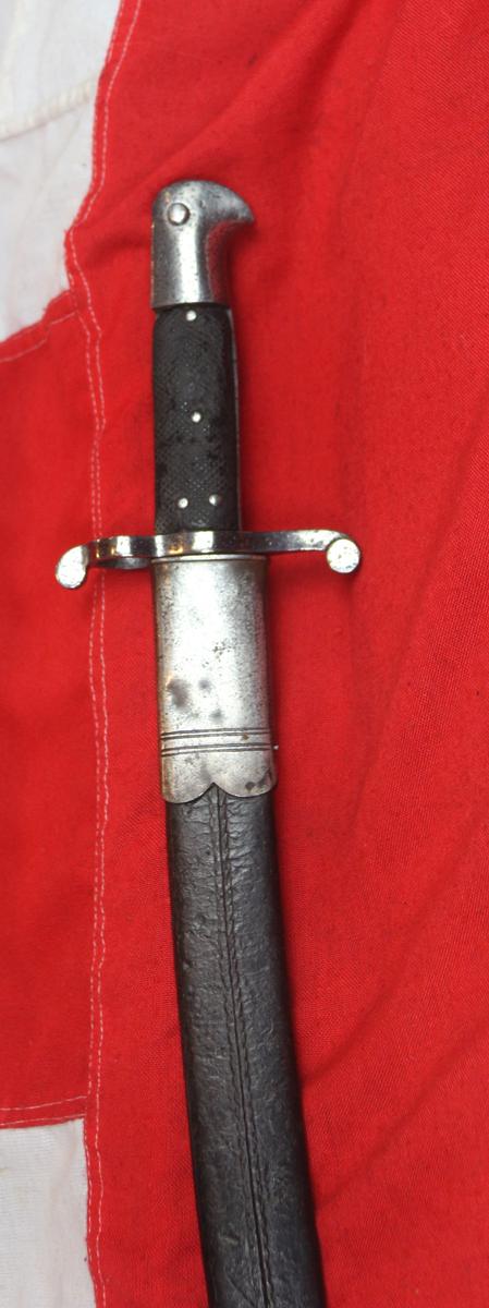 A Superb Service Issue 1856-8 Two Band Enfield Yataghan Blade Sword Bayonet. Used In The Opium War with the P1853 Enfields in The Late 1850's China and the American Civil War From 1861