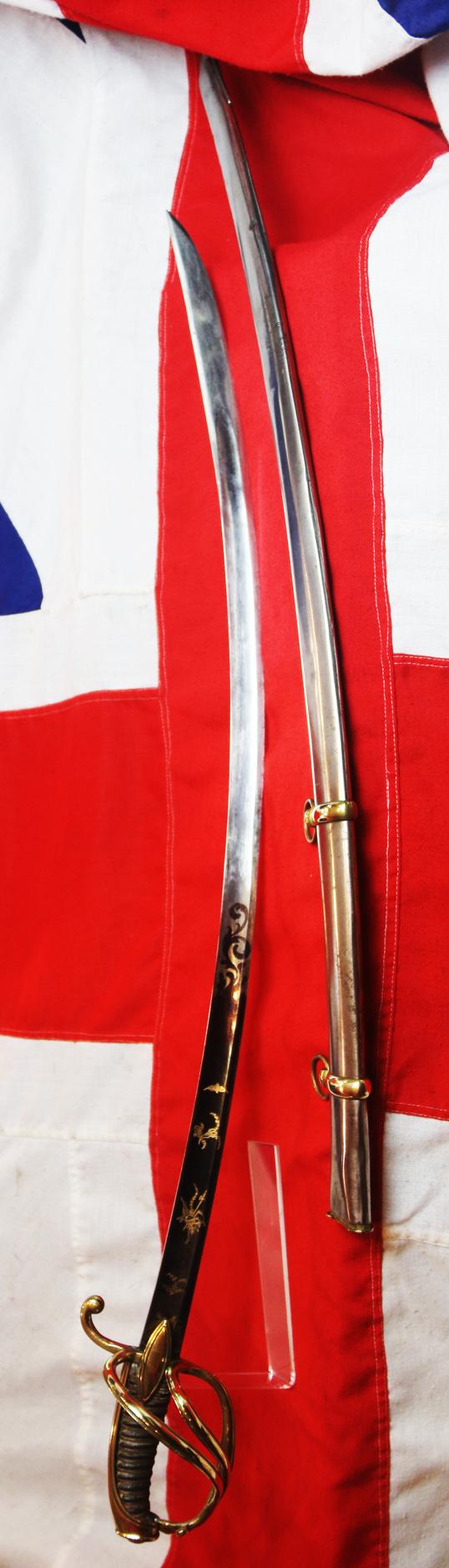 A Rare & Absolutely Stunning 1st Empire, Combat, 'Blue and Gilt' Officer's Sabre of the Cavalerie Legere, Hussards, and Mounted Chasseurs. An IX, Circa 1810, and by Officers of the Mounted Chasseurs of the Imperial Guard