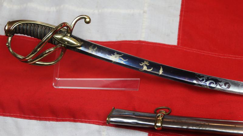 A Rare & Absolutely Stunning 1st Empire, Combat, 'Blue and Gilt' Officer's Sabre of the Cavalerie Legere, Hussards, and Mounted Chasseurs. An IX, Circa 1810, and by Officers of the Mounted Chasseurs of the Imperial Guard