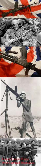 A WW2 MK 1 British Army Bren Gun, Made After Dunkirk In Order To Restock Britains Armoury Stock After The Disaster of Dunkirk. The Type Used by The Desert Rats in 1942/3 Against Rommel