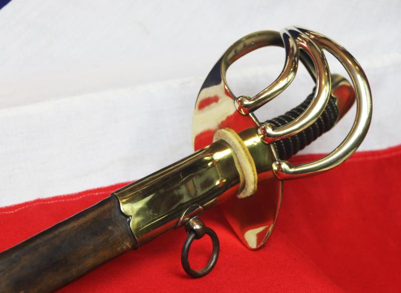 A Superb, French, 1st Empire Napoleonic Wars Cuirassier-Dragoon Sword In Fabulous Condition With Brass and Leather Scabbard