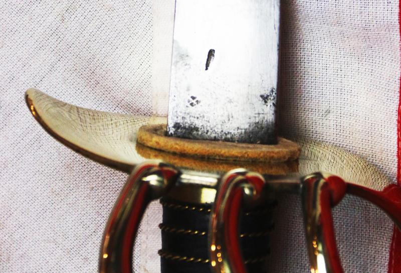 A Superb, French, 1st Empire Napoleonic Wars Cuirassier-Dragoon Sword In Fabulous Condition With Brass and Leather Scabbard