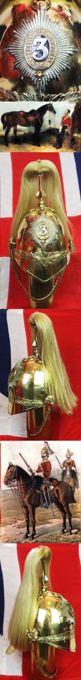 A Superb and Exemplary Original Service Issue Victorian Helmet of the 3rd {Prince of Wales} Regiment of Dragoon Guards