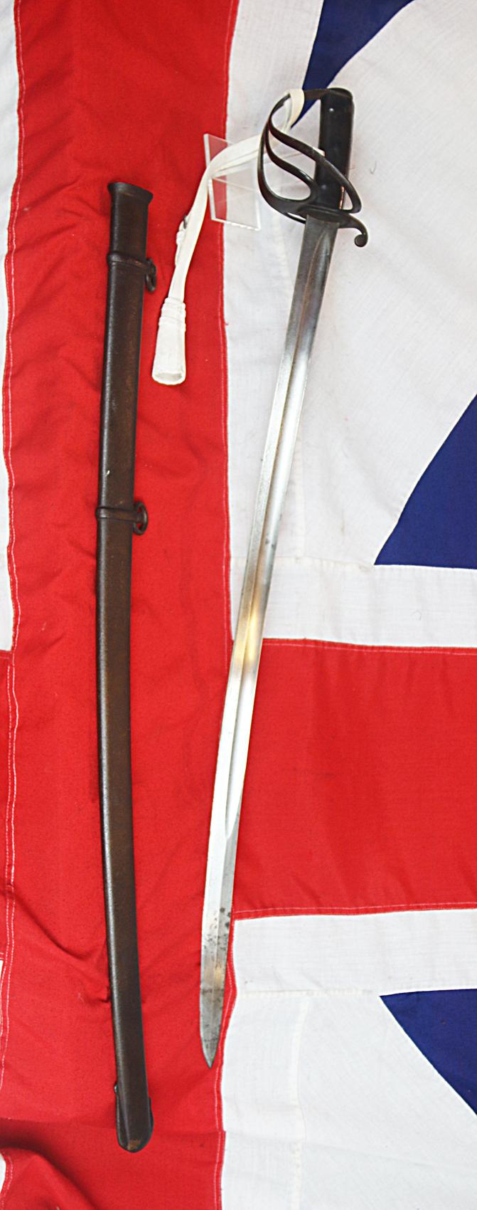 A Superb Crimean War 1853 Issue Pattern British Cavalry Sabre, Exactly as Used by The Charge of the Light Brigade, and, The {Less Well Known, Yet Ironically More Successful} Charge of the Heavy Brigade. In Its Original Scabbard, With White Buff Hide Knot.