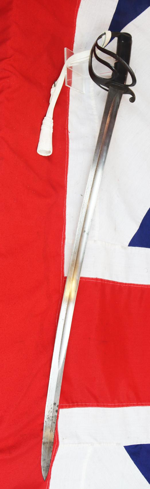 A Superb Crimean War 1853 Issue Pattern British Cavalry Sabre, Exactly as Used by The Charge of the Light Brigade, and, The {Less Well Known, Yet Ironically More Successful} Charge of the Heavy Brigade. In Its Original Scabbard, With White Buff Hide Knot.