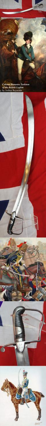 A Superb British Light Dragoon Regimental Sword. 21st LD. The Regiment's Colonel Was One Of the Most Famous & Infamous American Revolutionary War's British Light Dragoon Commanders, Colonel {Later Brevet General} Banastre Tarleton