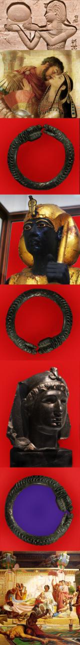A Stunning, Original, Ancient Roman-Egyptian Ist Cent BC Ancient Bronze 'Twin Headed' Cobra 'Ureas Ring' of the Sacred Serpent Goddess Wadjet, Late Egyptian Ptolomeic Period & the Roman Pharoahs Era. Worn In The Time of Anthony And Cleopatra
