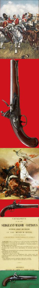 A Simply Beautiful, Historical, 1796 Heavy Dragoon Officer's Pistol by One Of The Greatest Gunsmiths of Britain, H.W. Mortimer of London. In Original .65 Inch Bore. Used By An Officer of The Union or Household Brigade At Waterloo.