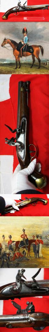 A Simply Superb King George IIIrd British Light Dragoon Flintlock Pistol In Exemplary Condition Almost Beyond Compare
