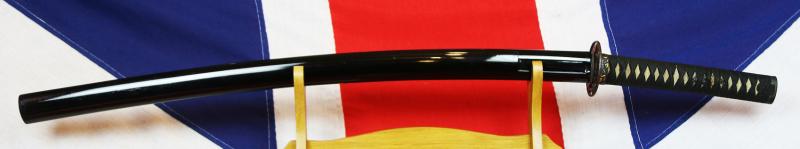 A Handsome Koto Period, Circa 1500, Samurai Chisa Katana With Amazing Blade, With A Very Beautiful Edo Shoami Sukashi Tsuba Of a Leaping Koi Carp in White Water. Fabulous Fuchi of a Tiger in a Bamboo Grove of Pure Gold Onlaid Shakudo