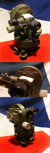 A Most Scarce French WW1 Military Theodolite Manufactured by M G Huet of Paris.  61/1660 Artillerie Milliemes