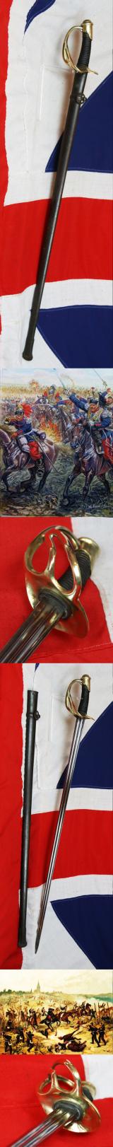 An Incredibly Impressive, French IInd Empire, Napoleonic Sword Of the Elite Carabiniers-à-Cheval 1854. Serving Napoleon IIIrd in the Second Empire From The Crimean War and In The Franco Prussian War As Part of Napoleon's Imperial Guard