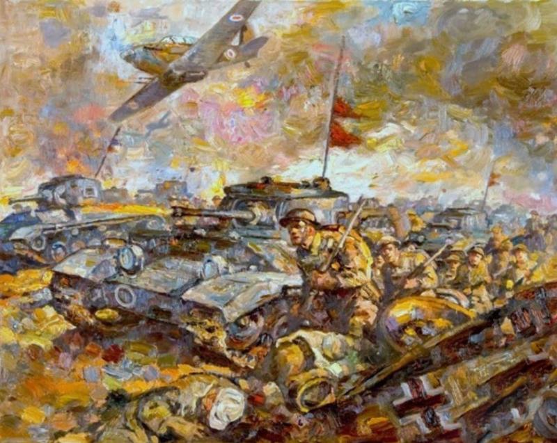 Genuine WW2 Royal Tank Regiment Cap Badge. Formerly of Sapper Mumby R.E.