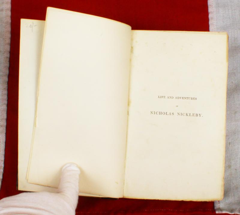 An Absolutely Beautiful Antiquarian Dickens 1st Edition, The Life And Adventures Of Nicholas Nickleby; With Illustrations by