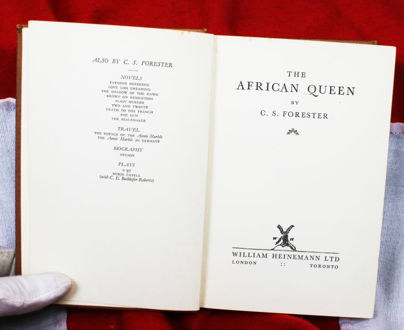 The African Queen First Edition by Cecil Louis Troughton Smith, Known As Cecil Scott