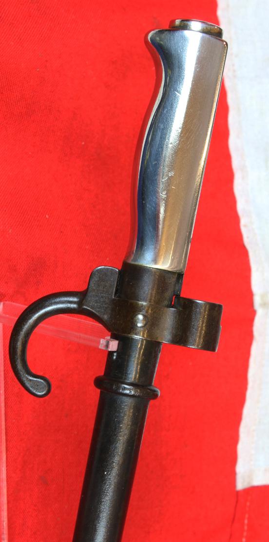 A Superb 19th-20th Century French 1886 Pattern Lebel Rifle Sword Bayonet & Frog. WW1 French Foreign Legion Issue