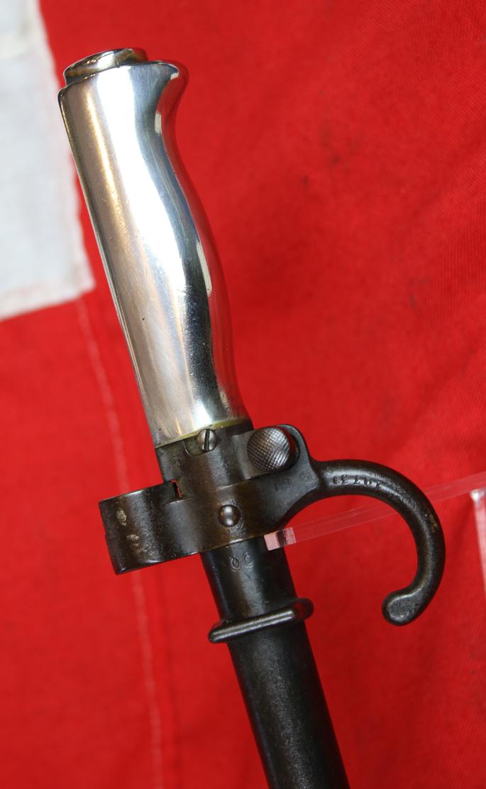 A Superb 19th-20th Century French 1886 Pattern Lebel Rifle Sword Bayonet & Frog. WW1 French Foreign Legion Issue