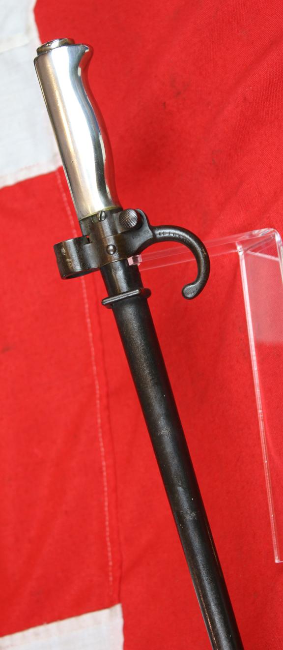 A Superb 19th-20th Century French 1886 Pattern Lebel Rifle Sword Bayonet & Frog. WW1 French Foreign Legion Issue